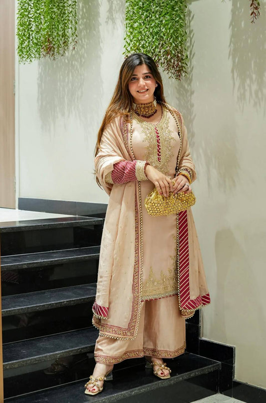 *VLM NEW ĐĚSIGNER PARTY WEAR &nbsp;TOP AND BOTAM . WITH FANCY DUPPATA AND EMBROIDERY WORK*