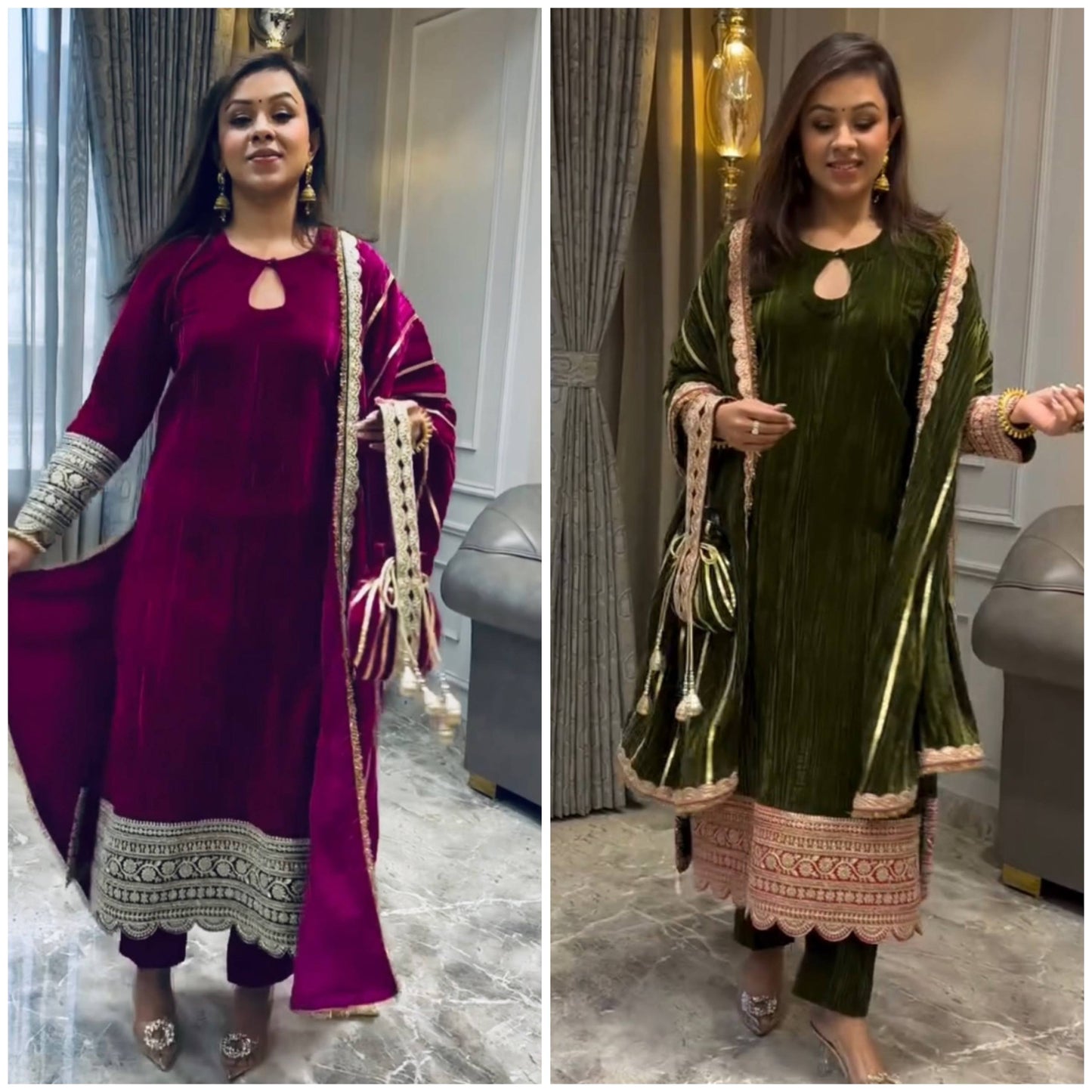 *VLM NEW ĐĚSIGNER PARTY WEAR TOP AND PANT
