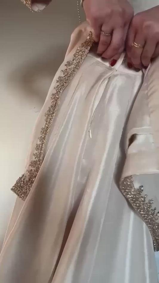 SEQUANCE EMBROIDERY WORK SUIT WITH FULL FLAIR WORK GHARARA